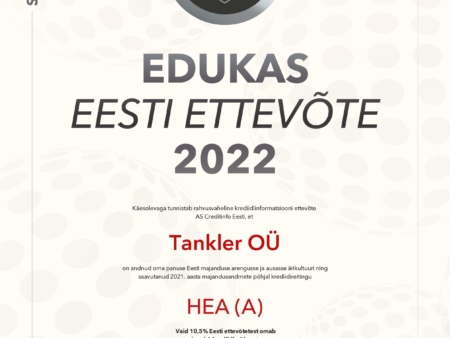 Edukas Eesti Ettevote Tankler OU 2
