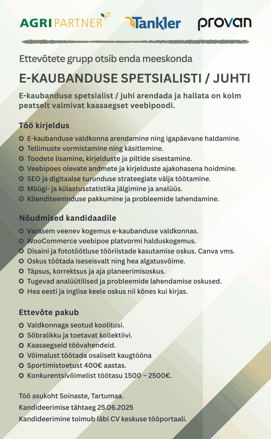 E kaubanduse spetsialist